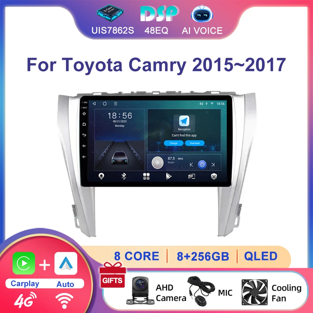 Newest OEM 9 Inch Carplay 4G Android 13 Auto Stereo Car Radio DVD Gps Navigation Multimedia Player For Toyota Camry 2014-2017
Newest OEM 9 Inch Carplay 4G Android 13 Auto Stereo Car Radio DVD Gps Navigation Multimedia Player For Toyota Camry 2014-2017