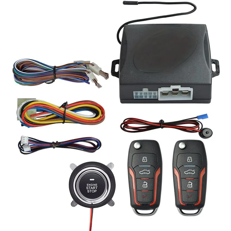 Car remote start controller, car ignition switch, one-touch start button set, can remotely control car locking and starting -- 12V
Car remote start controller, car ignition switch, one-touch start button set, can remotely control car locking and starting -- 12V