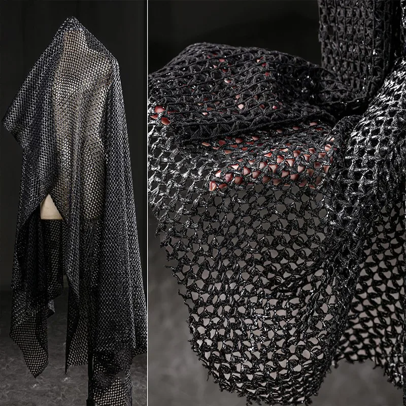50x150cm Metallic Interwoven Mesh Knit Fabric 3D Textured Gilded Material DIY for Blouse Sweater Shawl Clothing Supplies
50x150cm Metallic Interwoven Mesh Knit Fabric 3D Textured Gilded Material DIY for Blouse Sweater Shawl Clothing Supplies