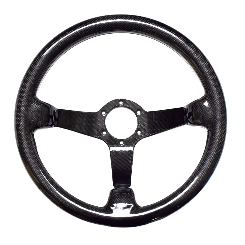 14 Inch 340mm Racing Car Steering Wheel Dry Carbon Fiber Deep Dish Steering Wheel With 6 Bolt Horn Button
14 Inch 340mm Racing Car Steering Wheel Dry Carbon Fiber Deep Dish Steering Wheel With 6 Bolt Horn Button