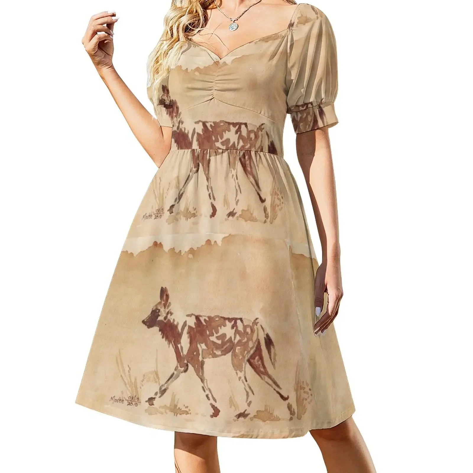 Painted Dog - African Wild Dog Short-Sleeved Dress Dress for pregnant women clothes for woman summer dresses women 2025
Painted Dog - African Wild Dog Short-Sleeved Dress Dress for pregnant women clothes for woman summer dresses women 2025