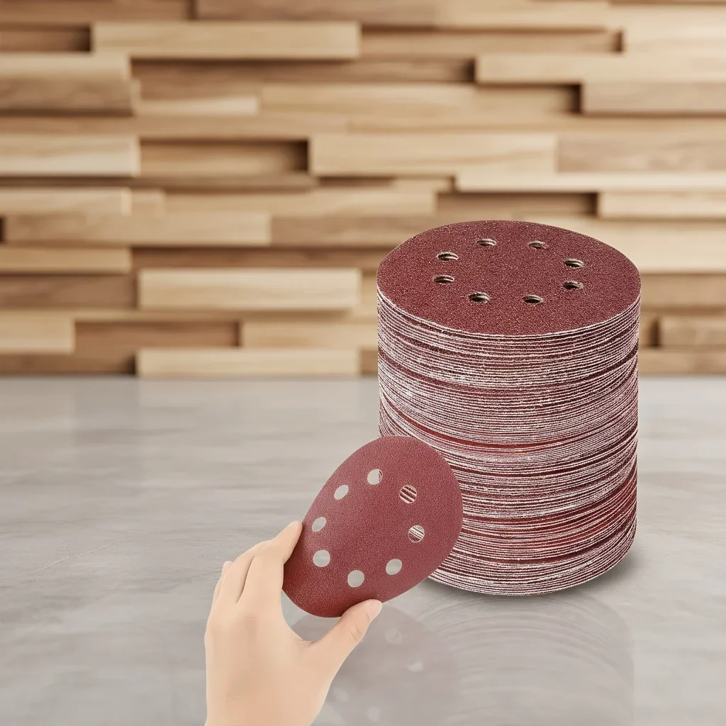 5 Inch 80 Grit Aluminum Oxide Sanding Discs, 8 Hole Hook Loop Red Velvet Sandpaper for Air Grinder Metal Wood
5 Inch 80 Grit Aluminum Oxide Sanding Discs, 8 Hole Hook Loop Red Velvet Sandpaper for Air Grinder Metal Wood