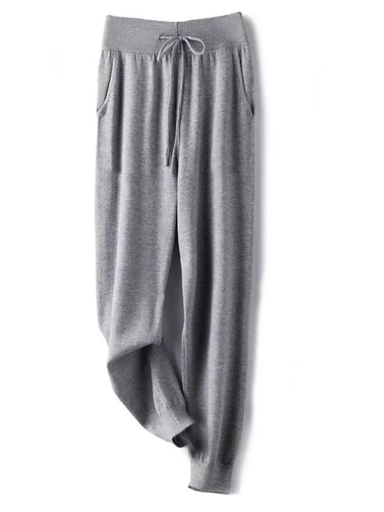 100% Pure Wool Pants Knitted Harem Pants Women's Casual Loose Granny Pants Autumn and Winter Slimming Carrot Pants for Small Fee
100% Pure Wool Pants Knitted Harem Pants Women's Casual Loose Granny Pants Autumn and Winter Slimming Carrot Pants for Small Fee