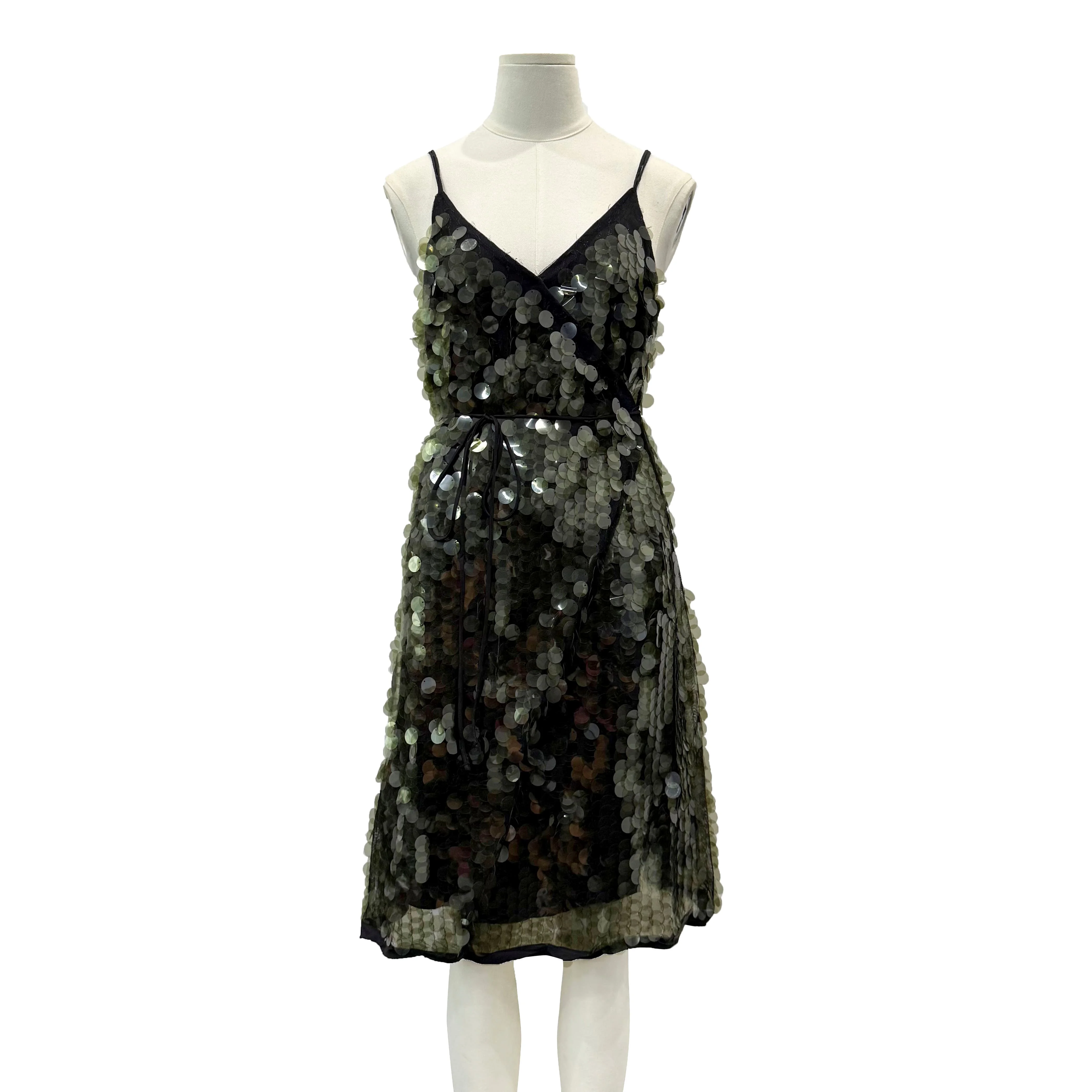 Sequins halter dress temperament sexy slit Slim mid-length women's dress 2025 summer
Sequins halter dress temperament sexy slit Slim mid-length women's dress 2025 summer