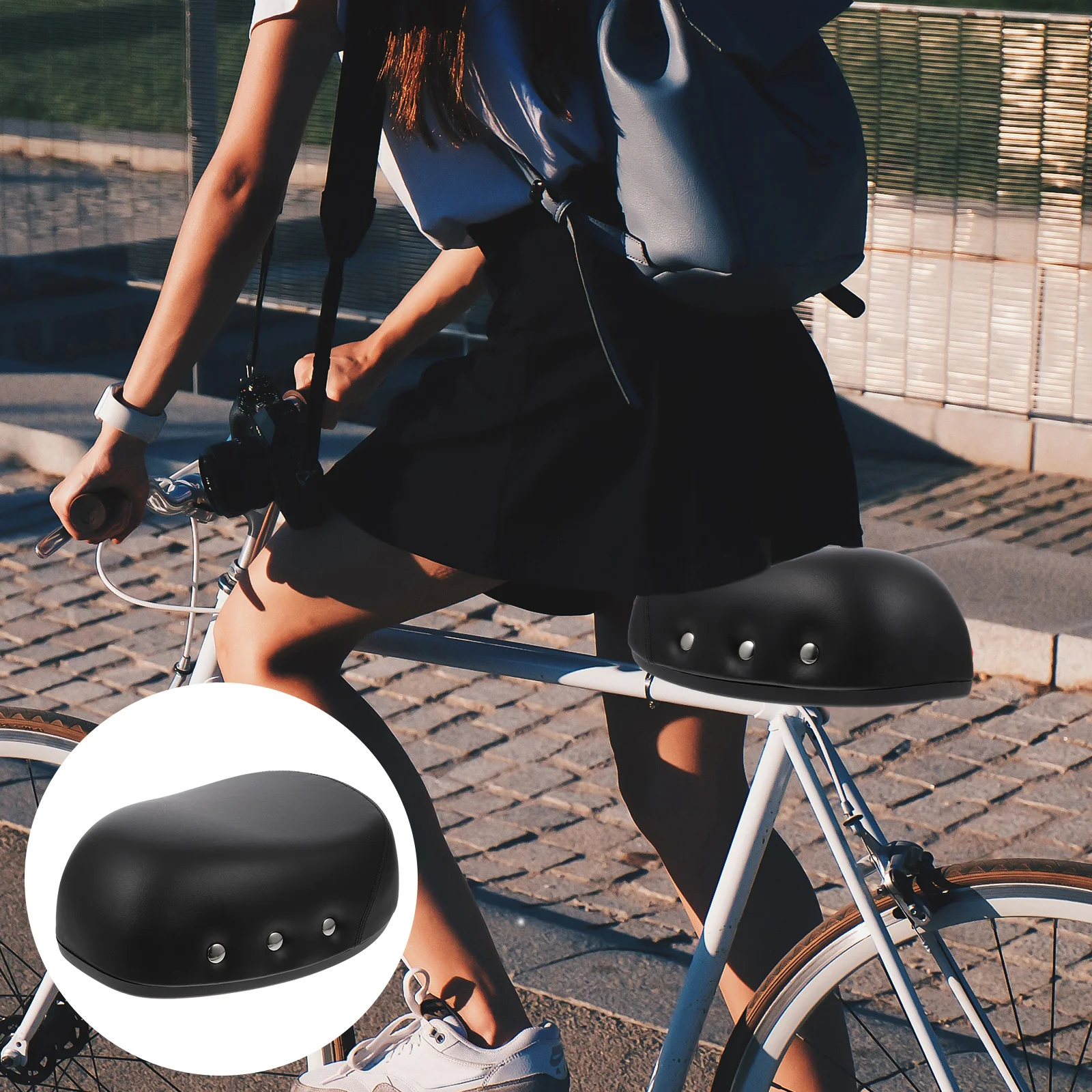 Noseless Bike Electric Car Shock-Absorb Bike Seat Seat Cushion Shock Absorb High Elasticity Rivet Seats Long Distance Cycling
Noseless Bike Electric Car Shock-Absorb Bike Seat Seat Cushion Shock Absorb High Elasticity Rivet Seats Long Distance Cycling