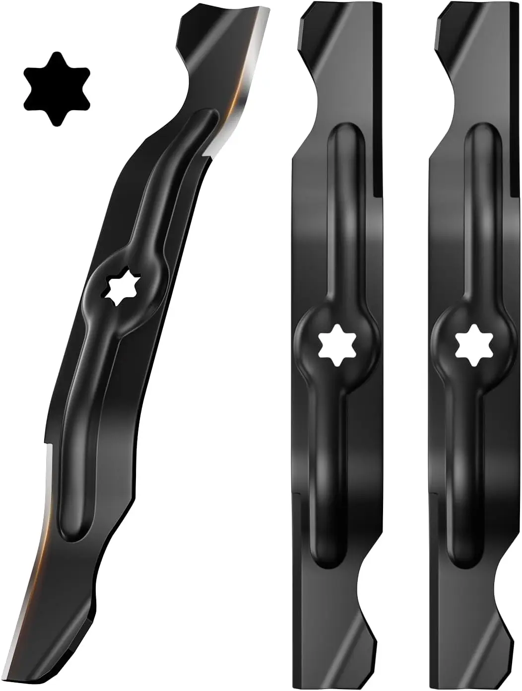 3PK 942-04053C 50" Lawn Mower Blades with 6 Point Star Shape, Mulching Blades Replaces Number 742-04056, 942-04056
3PK 942-04053C 50" Lawn Mower Blades with 6 Point Star Shape, Mulching Blades Replaces Number 742-04056, 942-04056