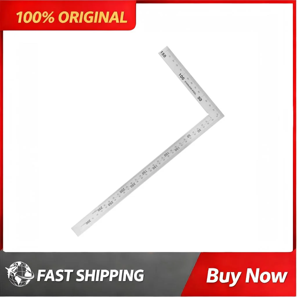 Right Angle Square Ruler 90 Degree L Shape Corner Gauge 300x150mm Woodworking Carpenter Building Mechanical Processing Tool
Right Angle Square Ruler 90 Degree L Shape Corner Gauge 300x150mm Woodworking Carpenter Building Mechanical Processing Tool