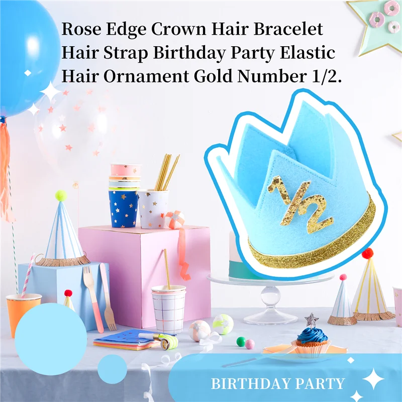 AINY-Newborn Infant Toddler Baby Girl Boy Half 1/2 First Second Third Birthday Crown Party Cake Smash Headband Hair Accessories
AINY-Newborn Infant Toddler Baby Girl Boy Half 1/2 First Second Third Birthday Crown Party Cake Smash Headband Hair Accessories