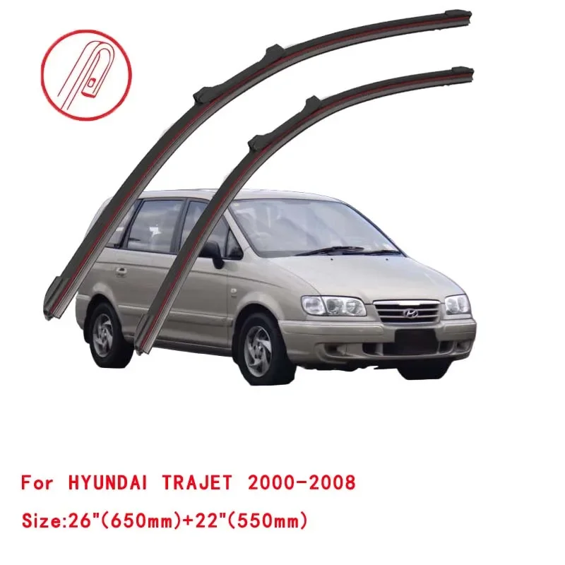 For HYUNDAI TRAJET 2000-2008 Car Windshield Wiper Blade Front Windscreen Brushes Washer Accessories Window Cleaning Replacement
For HYUNDAI TRAJET 2000-2008 Car Windshield Wiper Blade Front Windscreen Brushes Washer Accessories Window Cleaning Replacement