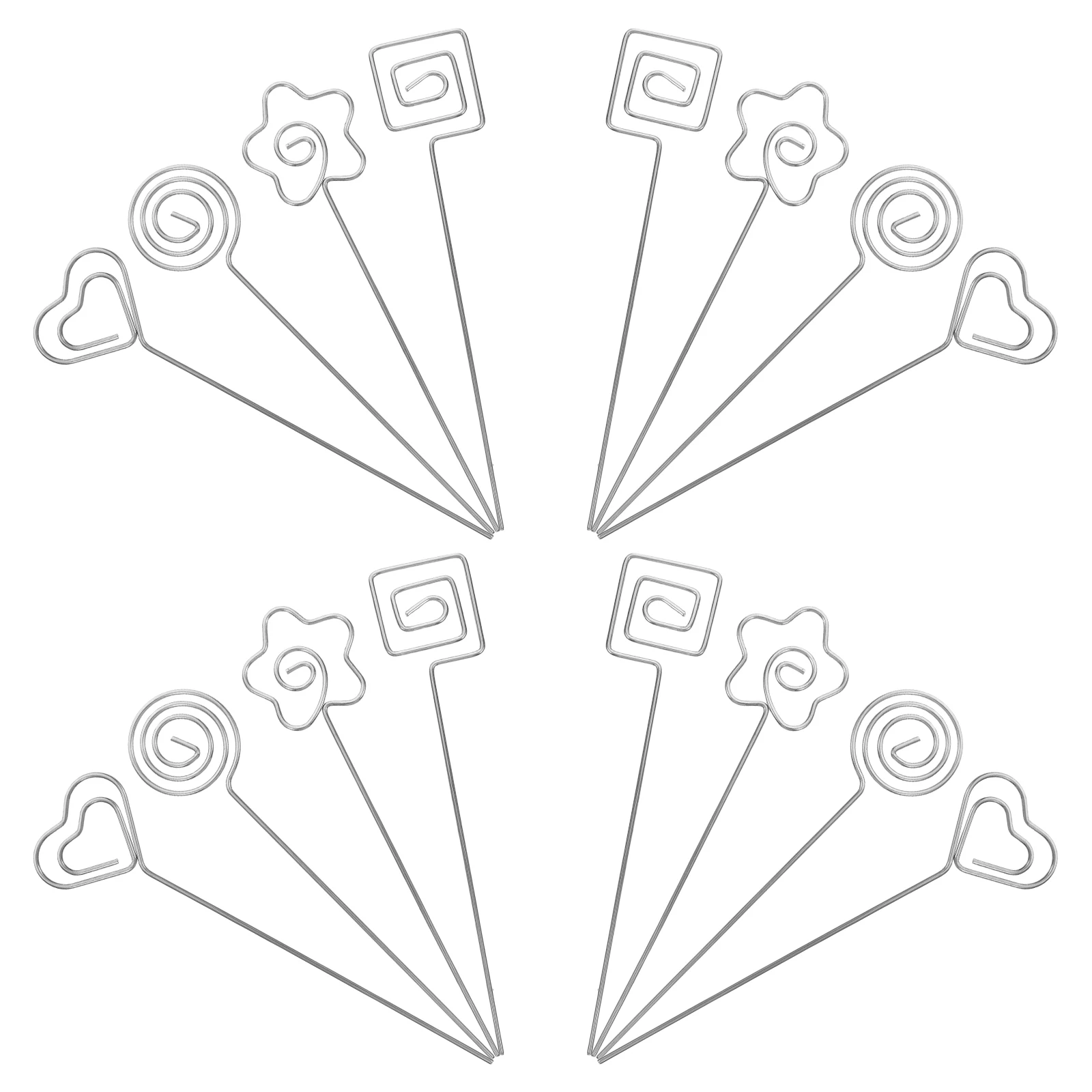 20pcs Photo Clips Heart Shaped Metal Wire Picks for Cake Table Memo Card Holders Floral Display Desk Organizer
20pcs Photo Clips Heart Shaped Metal Wire Picks for Cake Table Memo Card Holders Floral Display Desk Organizer