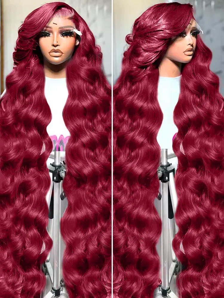 40 Inch Body Wave 250 Density 99J Burgundy 13x6 HD Lace Frontal Human Hair Wig Wet And Wavy Human Hair Wigs Colored Human Wigs
40 Inch Body Wave 250 Density 99J Burgundy 13x6 HD Lace Frontal Human Hair Wig Wet And Wavy Human Hair Wigs Colored Human Wigs