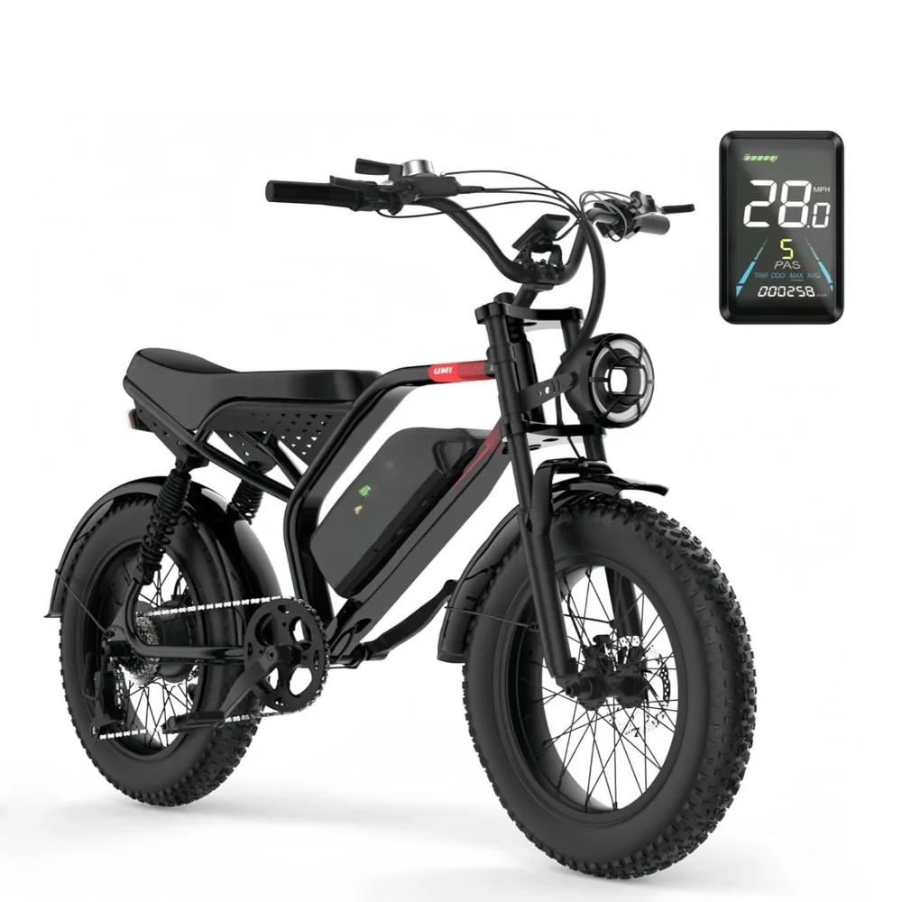Electric Bike for Adults, 1500W/2000W/3000W Peak Motor Ebike, 48V 20Ah/23Ah/33Ah Removable Battery, 28 MPH/34, Customized
Electric Bike for Adults, 1500W/2000W/3000W Peak Motor Ebike, 48V 20Ah/23Ah/33Ah Removable Battery, 28 MPH/34, Customized