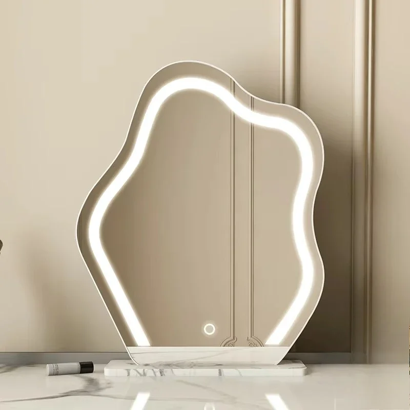 Makeup Mirror with Light Emitting Diode Light Three-color Smart Touch Screen Mirror Desktop
Makeup Mirror with Light Emitting Diode Light Three-color Smart Touch Screen Mirror Desktop