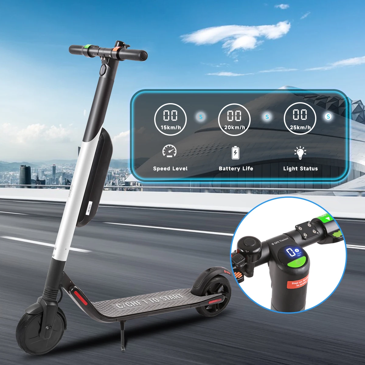 300W 10.4Ah Powerful ES4 Escooter 8 Inch Solid Tire Urban Street Electric Scooter Fast Speed UnFoldable Feature EU
300W 10.4Ah Powerful ES4 Escooter 8 Inch Solid Tire Urban Street Electric Scooter Fast Speed UnFoldable Feature EU