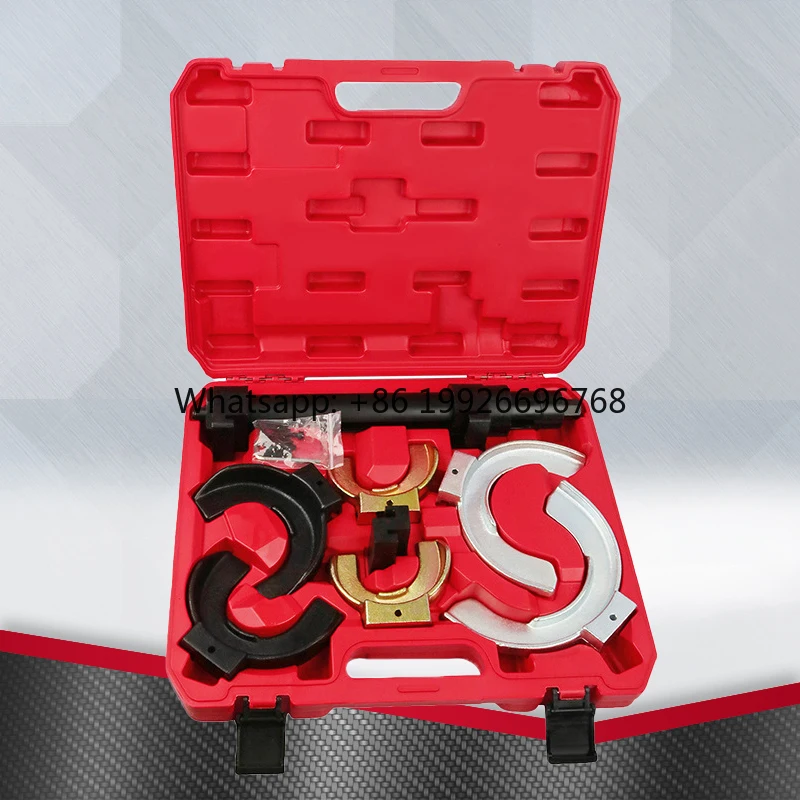 Strut Spring Compressor Kit Interchangeable Fork Coil Extractor Tool Solid Steel Material Blow Molded Carry Case
Strut Spring Compressor Kit Interchangeable Fork Coil Extractor Tool Solid Steel Material Blow Molded Carry Case