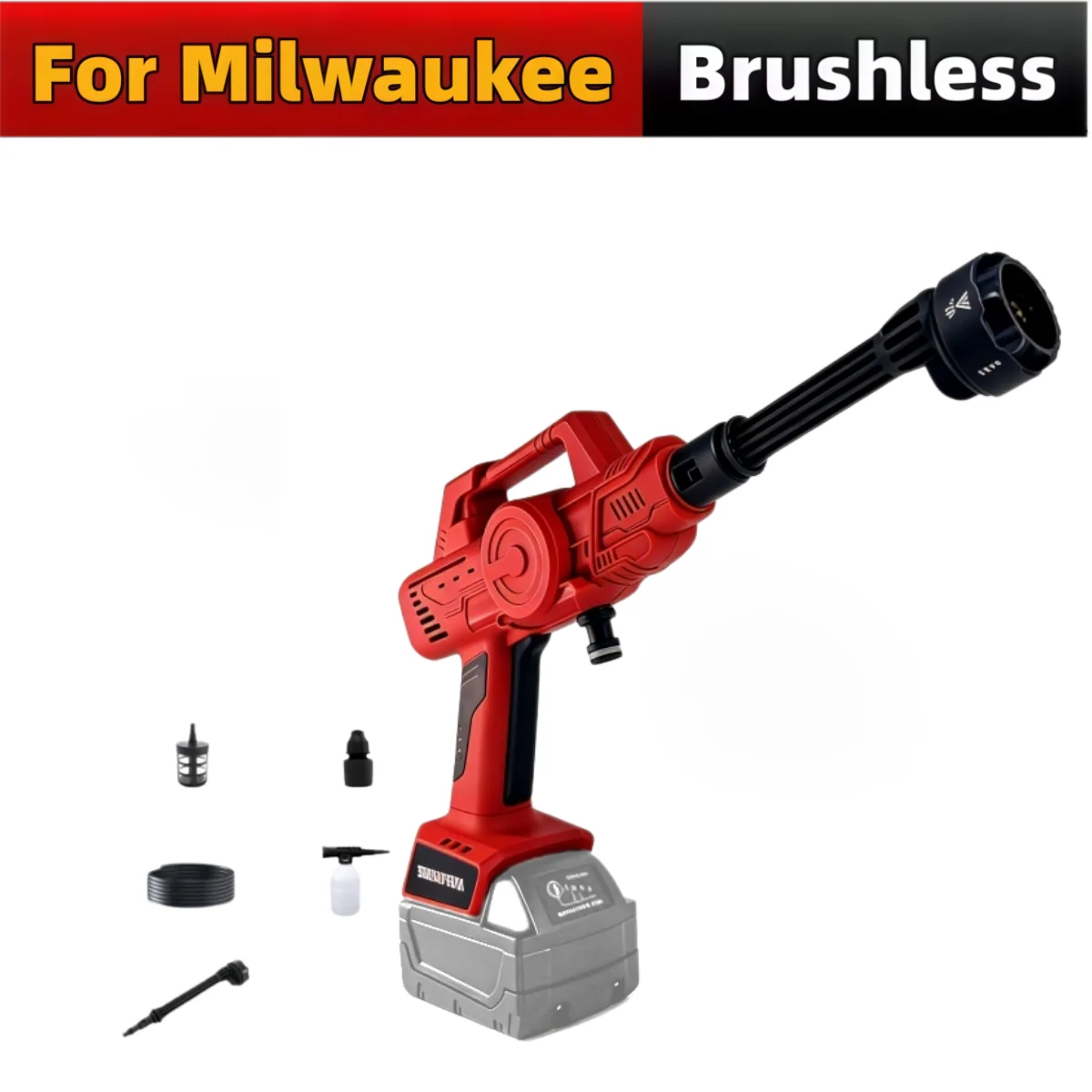 For Milwaukee 18V Battery Brushless Cordless High Pressure Washer 1000PSI Works 6-Mode Portable Handheld Electric Cleaning Tool
For Milwaukee 18V Battery Brushless Cordless High Pressure Washer 1000PSI Works 6-Mode Portable Handheld Electric Cleaning Tool