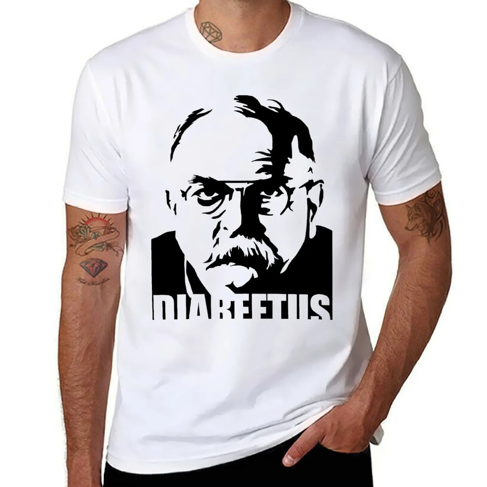Футболка DIABEETUS, мужские футболки, хлопковые футболки для мужчин, футболки с рисунком
Футболка DIABEETUS, мужские футболки, хлопковые футболки для мужчин, футболки с рисунком