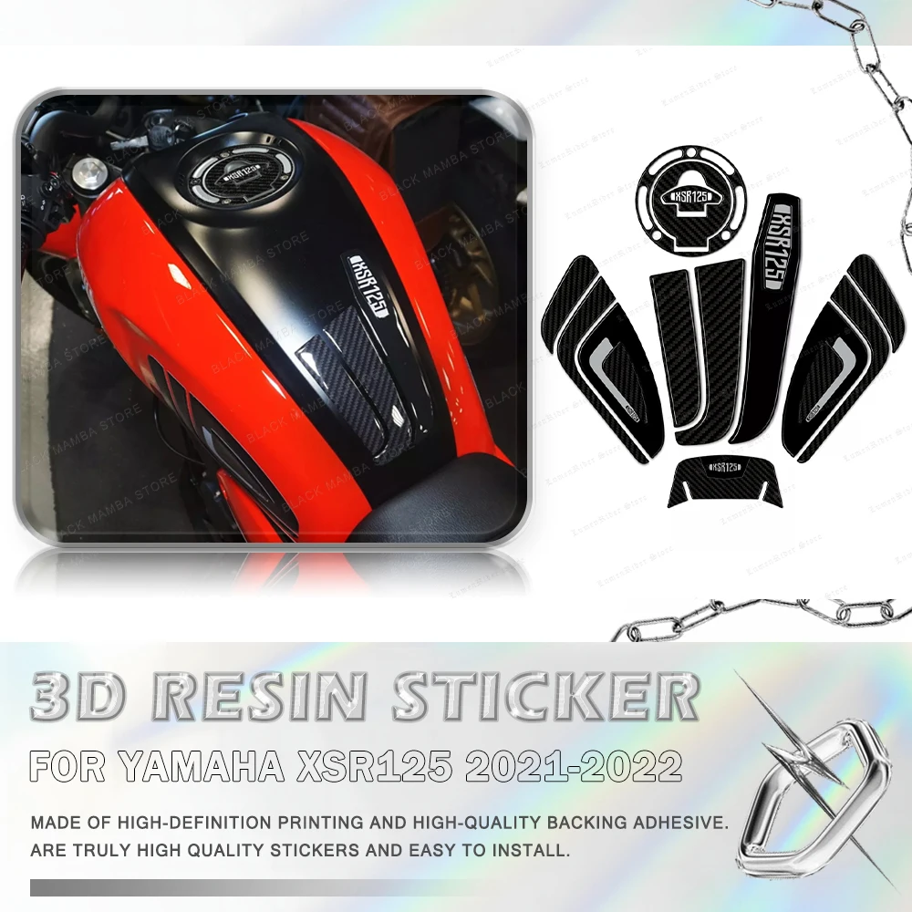 For Yamaha XSR125 2021-2022 Motorcycle Fuel Tank Pad Sticker Waterproof Scratch-Resistant 3D Resin Protective Sticker Kit
For Yamaha XSR125 2021-2022 Motorcycle Fuel Tank Pad Sticker Waterproof Scratch-Resistant 3D Resin Protective Sticker Kit