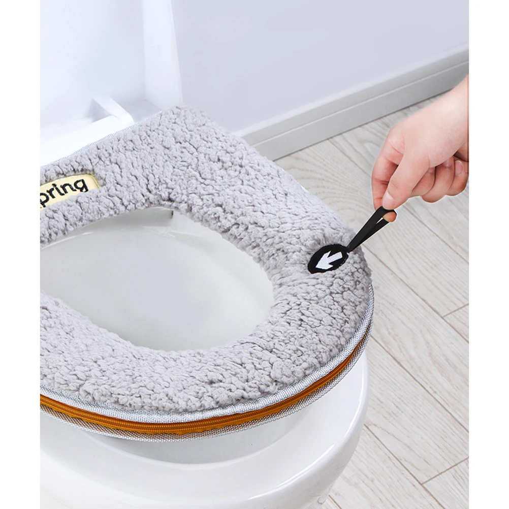 Thickened Toilet Cover Handle Zipper Universal Padded Seat Pad Winter Warmth Reusable Soft Skin Friendly for Ladies
Thickened Toilet Cover Handle Zipper Universal Padded Seat Pad Winter Warmth Reusable Soft Skin Friendly for Ladies