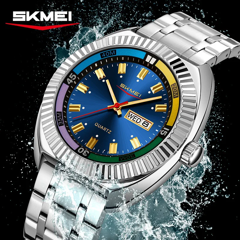 SKMEI Fashion Stainless Steel Quartz Watch, Men's Business Casual Wristwatch
SKMEI Fashion Stainless Steel Quartz Watch, Men's Business Casual Wristwatch