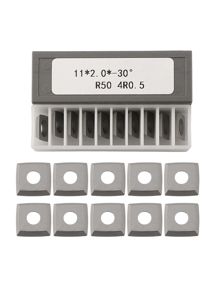 Set of 10 Square Carbide Tool Inserts Size 11x11x2mm Designed for Spiral Planer Cutter Heads with Indexable Edges
Set of 10 Square Carbide Tool Inserts Size 11x11x2mm Designed for Spiral Planer Cutter Heads with Indexable Edges