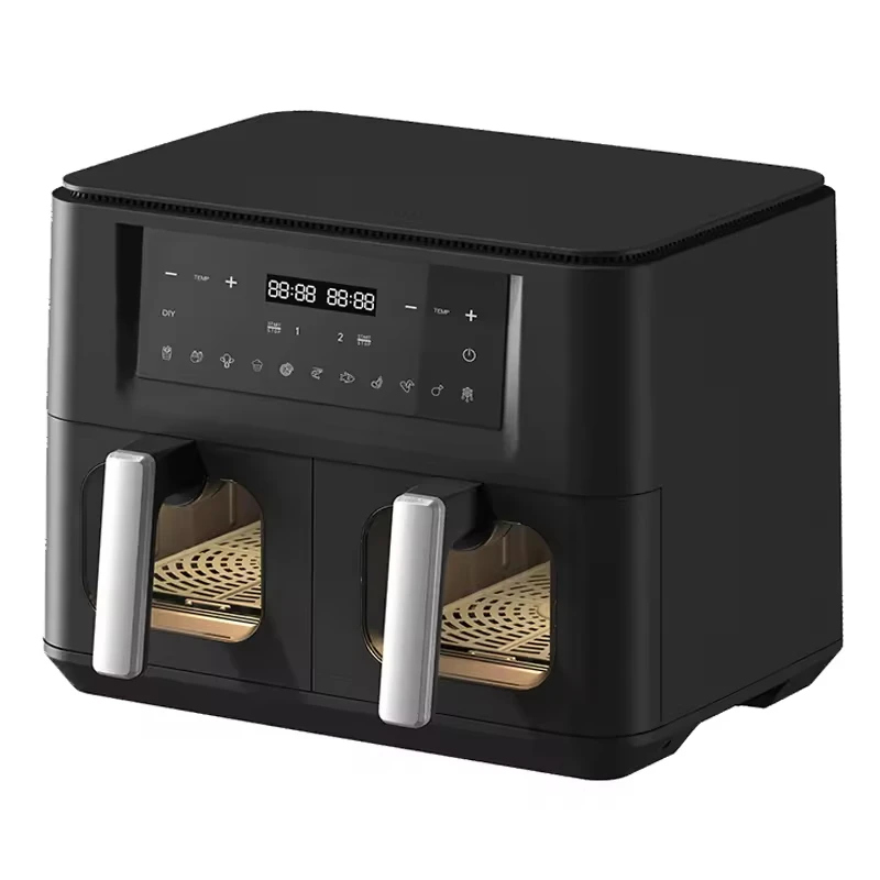 2026 New Model Multi-functionalDual air Fryer 9L with See-through Window 2000W Smart air Fryer Digital Double Basket with Visibl
2026 New Model Multi-functionalDual air Fryer 9L with See-through Window 2000W Smart air Fryer Digital Double Basket with Visibl