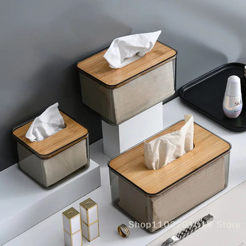 Bamboo Cover Tissue Box Transparent Tissue Holder For Home And Office Multifunctional Storage Box Simple Tissue Box
Bamboo Cover Tissue Box Transparent Tissue Holder For Home And Office Multifunctional Storage Box Simple Tissue Box