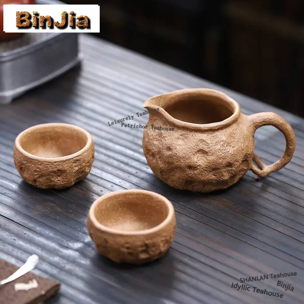 Handmade Yixing Purple Clay Teacup Raw Ore Downhill Mud Justice Cup Biomimetic Spring Handle Fairtea Pitcher Brewing Tea Kettle
Handmade Yixing Purple Clay Teacup Raw Ore Downhill Mud Justice Cup Biomimetic Spring Handle Fairtea Pitcher Brewing Tea Kettle