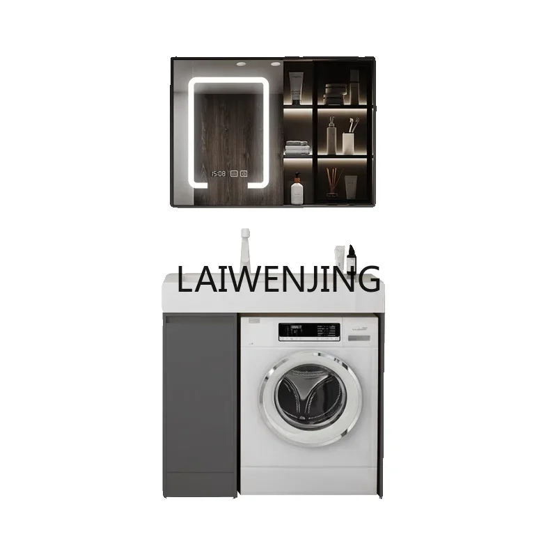 HLZ washing machine integrated cabinet, bathroom, face wash rock slab ceramic seamless basin cabinet
HLZ washing machine integrated cabinet, bathroom, face wash rock slab ceramic seamless basin cabinet