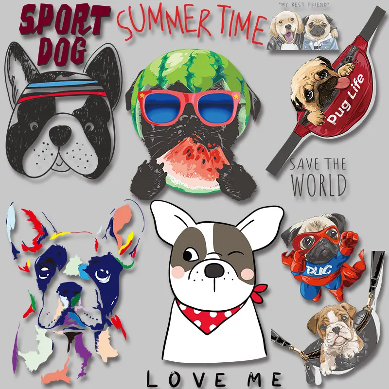 Pug Pet Animal dog Patches for clothing Washable Stickers Printed Decoration on Jackets bags socks pillow clothes
Pug Pet Animal dog Patches for clothing Washable Stickers Printed Decoration on Jackets bags socks pillow clothes