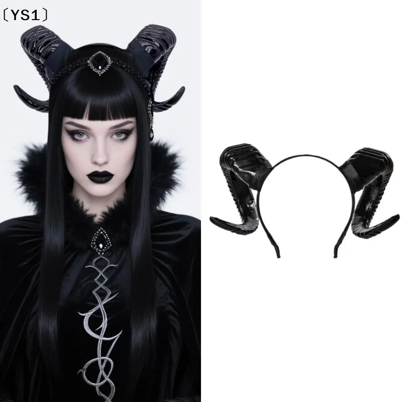 〔YS1〕Devil Sheep Horn Headdress Role Playing Girl Boy Gothic Ox Horn Antelope Hairband Halloween Party Costume Decorative Headwe
〔YS1〕Devil Sheep Horn Headdress Role Playing Girl Boy Gothic Ox Horn Antelope Hairband Halloween Party Costume Decorative Headwe