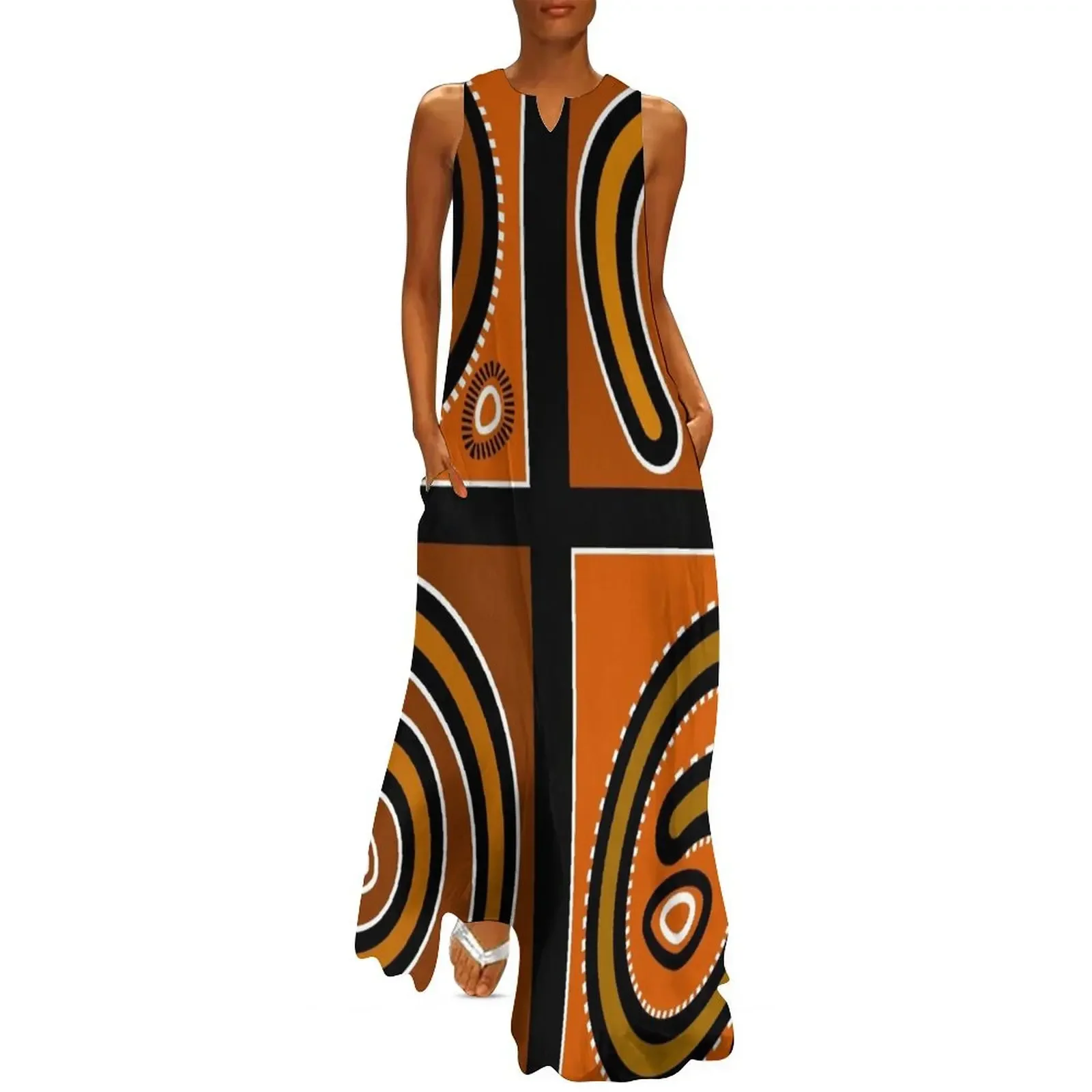 Aboriginal Art Inspiration (Orange) Long Dress dress women summer 2025 Women's clothing Dress
Aboriginal Art Inspiration (Orange) Long Dress dress women summer 2025 Women's clothing Dress