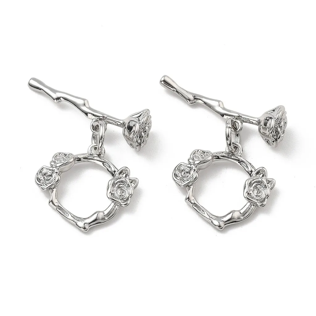 2pcs Brass Toggle Clasps, Elegant Flower Shape OT Clasp, Bracelet Clasp Findings,Jewelry Findings for Jewelry Making
2pcs Brass Toggle Clasps, Elegant Flower Shape OT Clasp, Bracelet Clasp Findings,Jewelry Findings for Jewelry Making