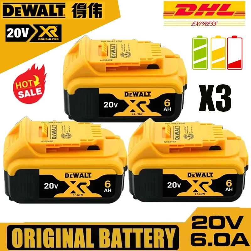 Original Dewalt 20V tools Battery, 5AH 6AH Rechargeable Lithium Ion Battery, Dewalt DCB200 Power Tool Replacement Battery
Original Dewalt 20V tools Battery, 5AH 6AH Rechargeable Lithium Ion Battery, Dewalt DCB200 Power Tool Replacement Battery