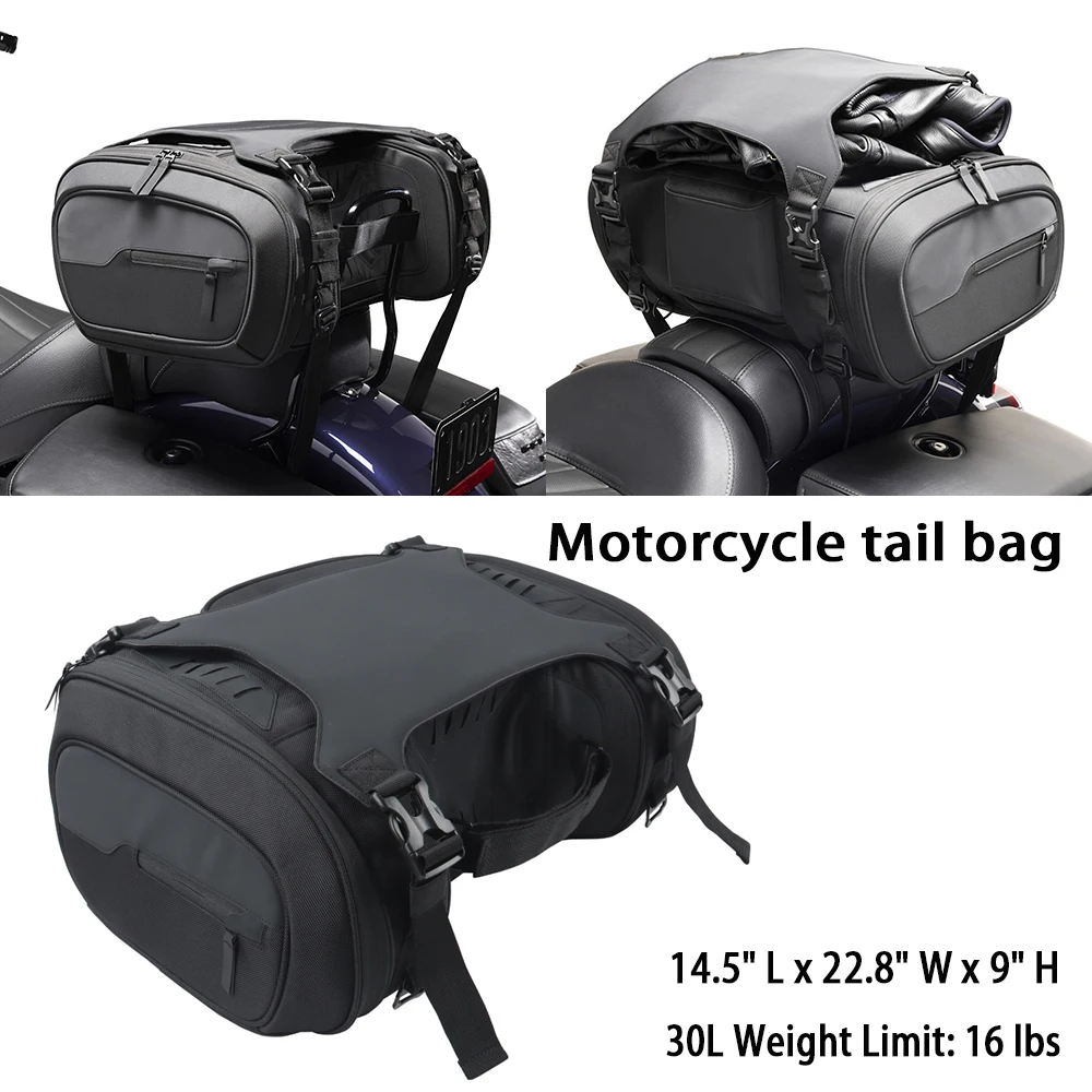 Motorcycle Travel Luggage Bag Waterproof 30L Trunk/Rack Bag For Harley Touring CVO Street Road Glide Limited FLTRXL FLHX, FLTRX
Motorcycle Travel Luggage Bag Waterproof 30L Trunk/Rack Bag For Harley Touring CVO Street Road Glide Limited FLTRXL FLHX, FLTRX