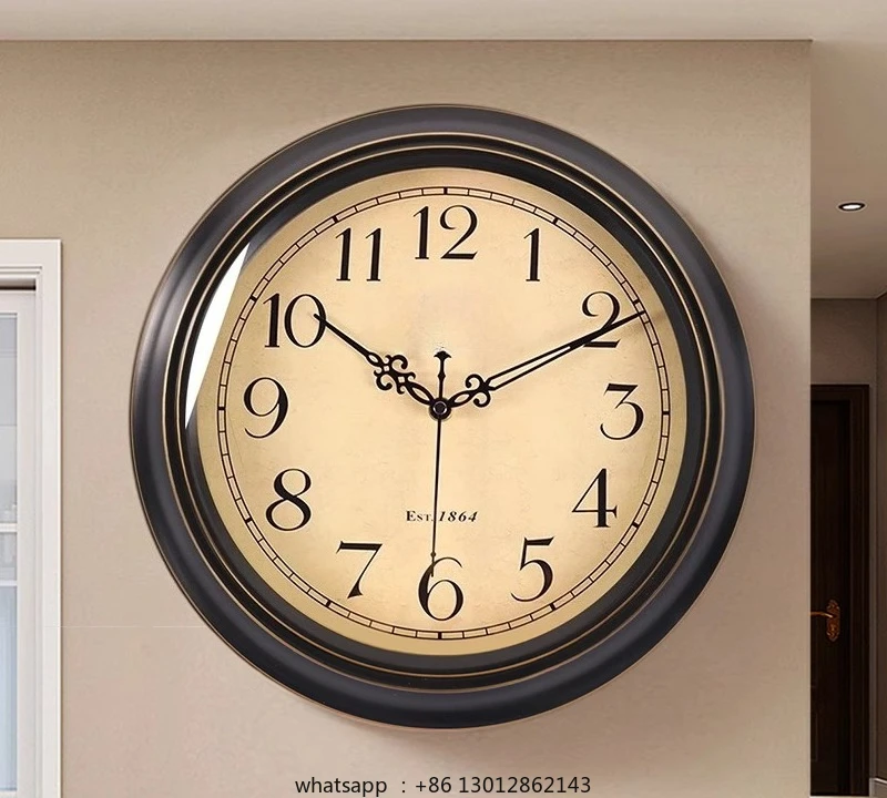 Wall clock high-end light luxury retro wall-mounted clock
Wall clock high-end light luxury retro wall-mounted clock