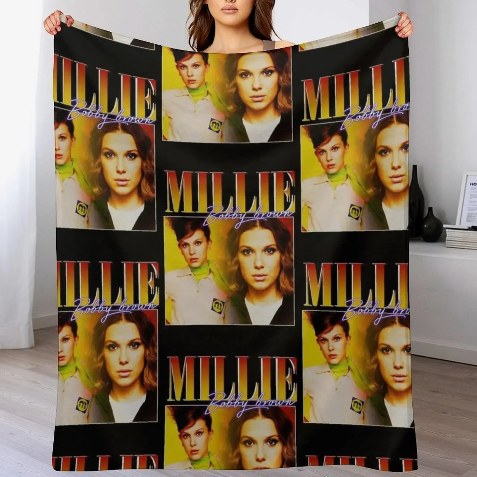 Millie Bobby-Brown 90s Vintage Black T-Shirt Throw Blanket Decorative Throw Heavy Blankets
Millie Bobby-Brown 90s Vintage Black T-Shirt Throw Blanket Decorative Throw Heavy Blankets