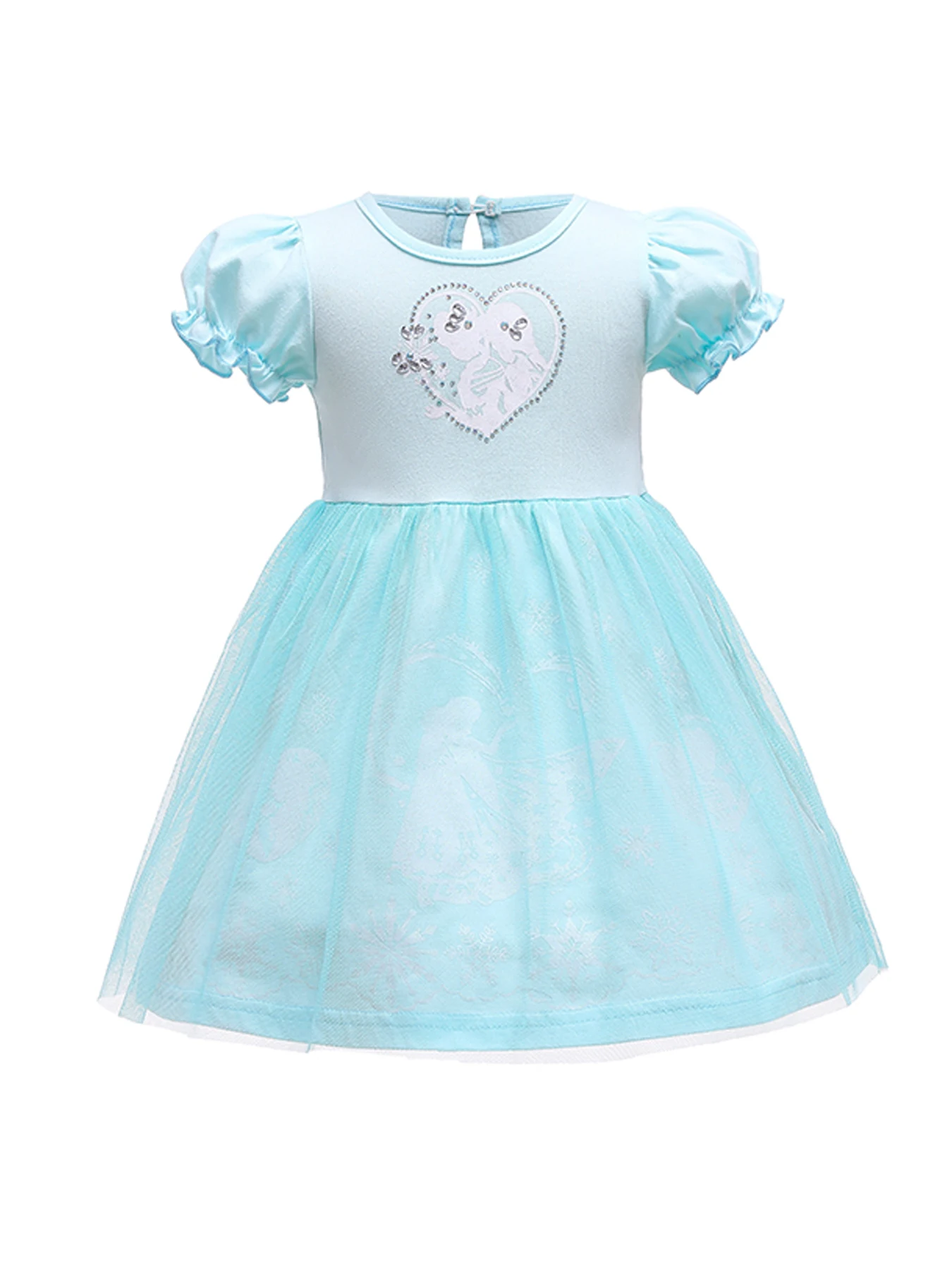 Girls blue round neck puff sleeve mesh princess dress, party beach vacation children’s summer dress, can be used as a gift
Girls blue round neck puff sleeve mesh princess dress, party beach vacation children’s summer dress, can be used as a gift