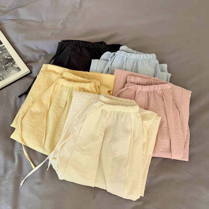 Summer 2026 New Acetate Velvet Lazy Style Wide Leg Straight High Waist Slimming Casual Floor-Length Walking Texture Pants Women
Summer 2026 New Acetate Velvet Lazy Style Wide Leg Straight High Waist Slimming Casual Floor-Length Walking Texture Pants Women