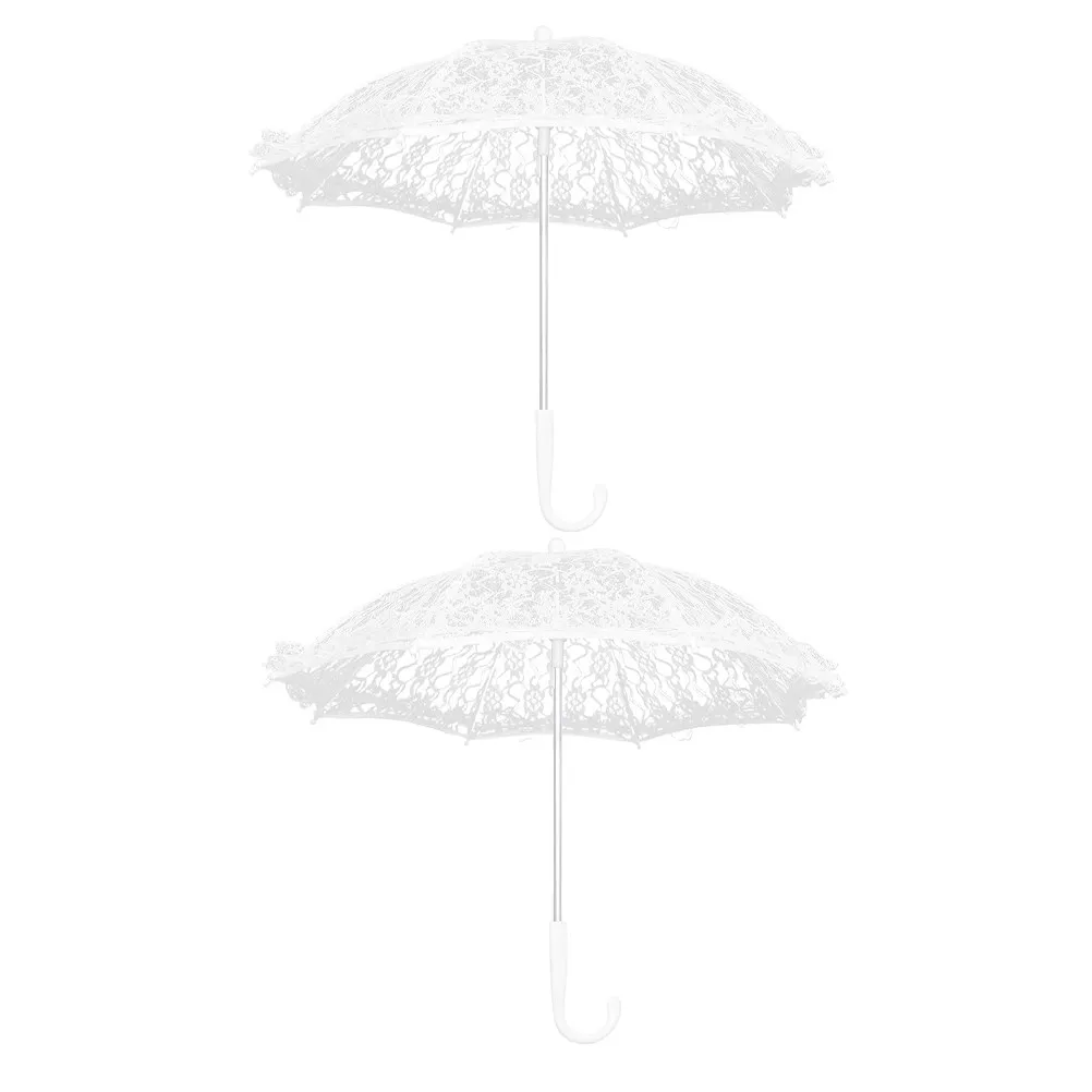 2Pcs White Lace Parasol Umbrella Elegant Bridal Wedding Prop for Photography Tea Party Vintage Decor Small Handheld Flower
2Pcs White Lace Parasol Umbrella Elegant Bridal Wedding Prop for Photography Tea Party Vintage Decor Small Handheld Flower