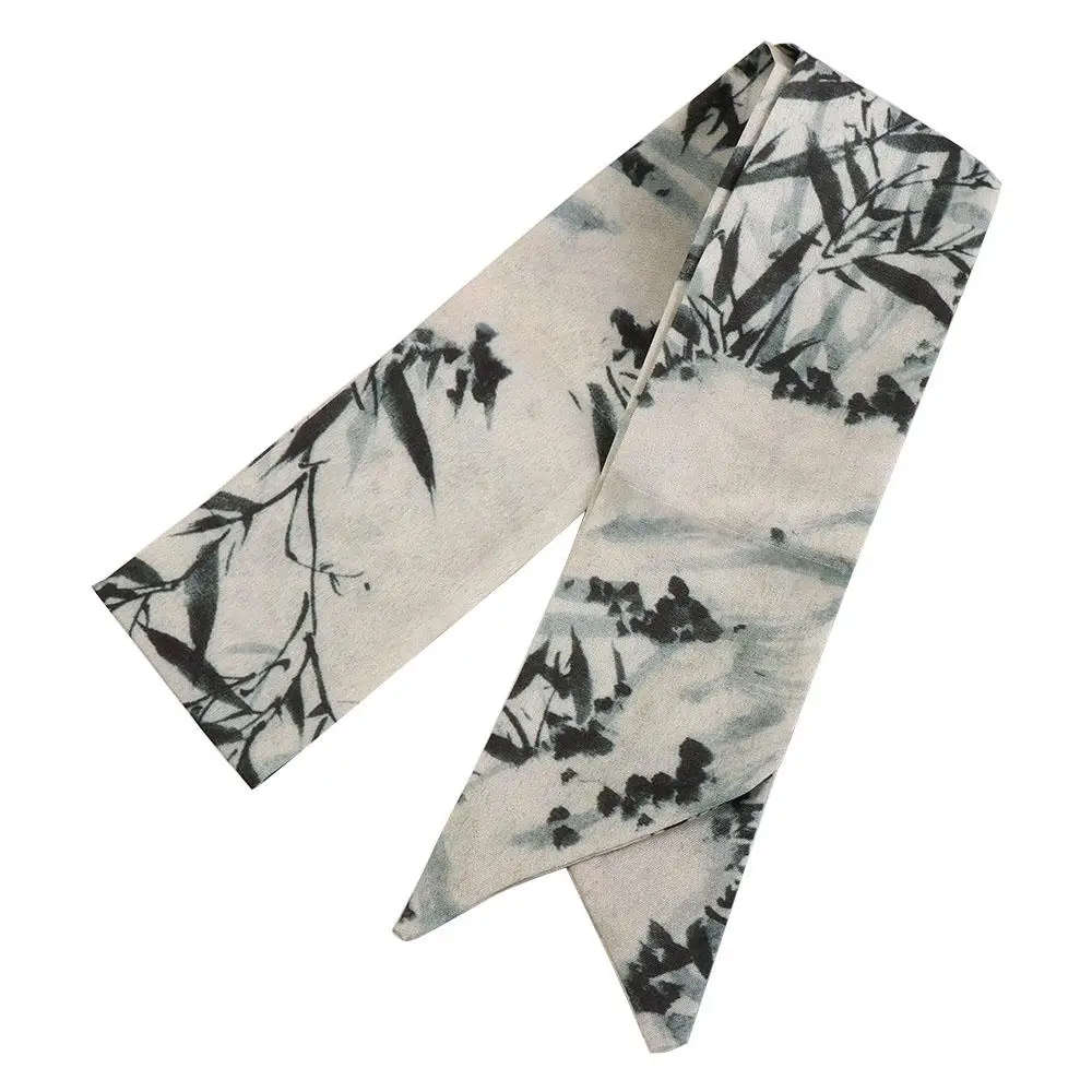 Retro Long Ink Painting Silk Scarf Ribbon Minimalist Style Long Silk Scarf Headband Scarves Ancient Hair Band Lady
Retro Long Ink Painting Silk Scarf Ribbon Minimalist Style Long Silk Scarf Headband Scarves Ancient Hair Band Lady