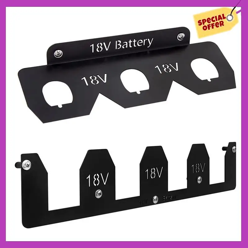 Battery Holder, Wrought Iron 18V Battery Storage, 18V Battery Holder , Mount Wall Rack With 3 Slot For 18V Batteries Easy To Use
Battery Holder, Wrought Iron 18V Battery Storage, 18V Battery Holder , Mount Wall Rack With 3 Slot For 18V Batteries Easy To Use
