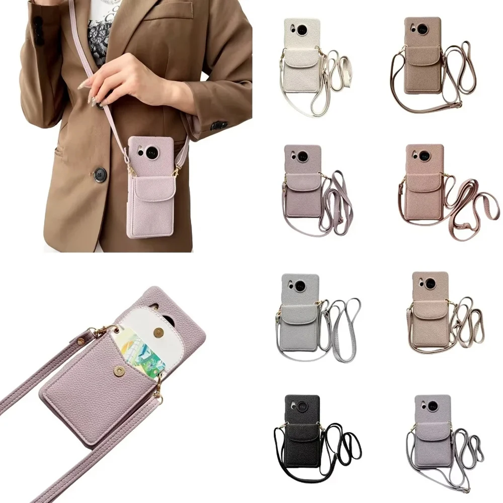 Crossbody Phone Wallet PU Leather Case for Sharp Aquos Sense 6 7 8 9 Wish3 Wish4, R8 R9 Pro, Card Slot Bag Long Adjustable Chain
Crossbody Phone Wallet PU Leather Case for Sharp Aquos Sense 6 7 8 9 Wish3 Wish4, R8 R9 Pro, Card Slot Bag Long Adjustable Chain