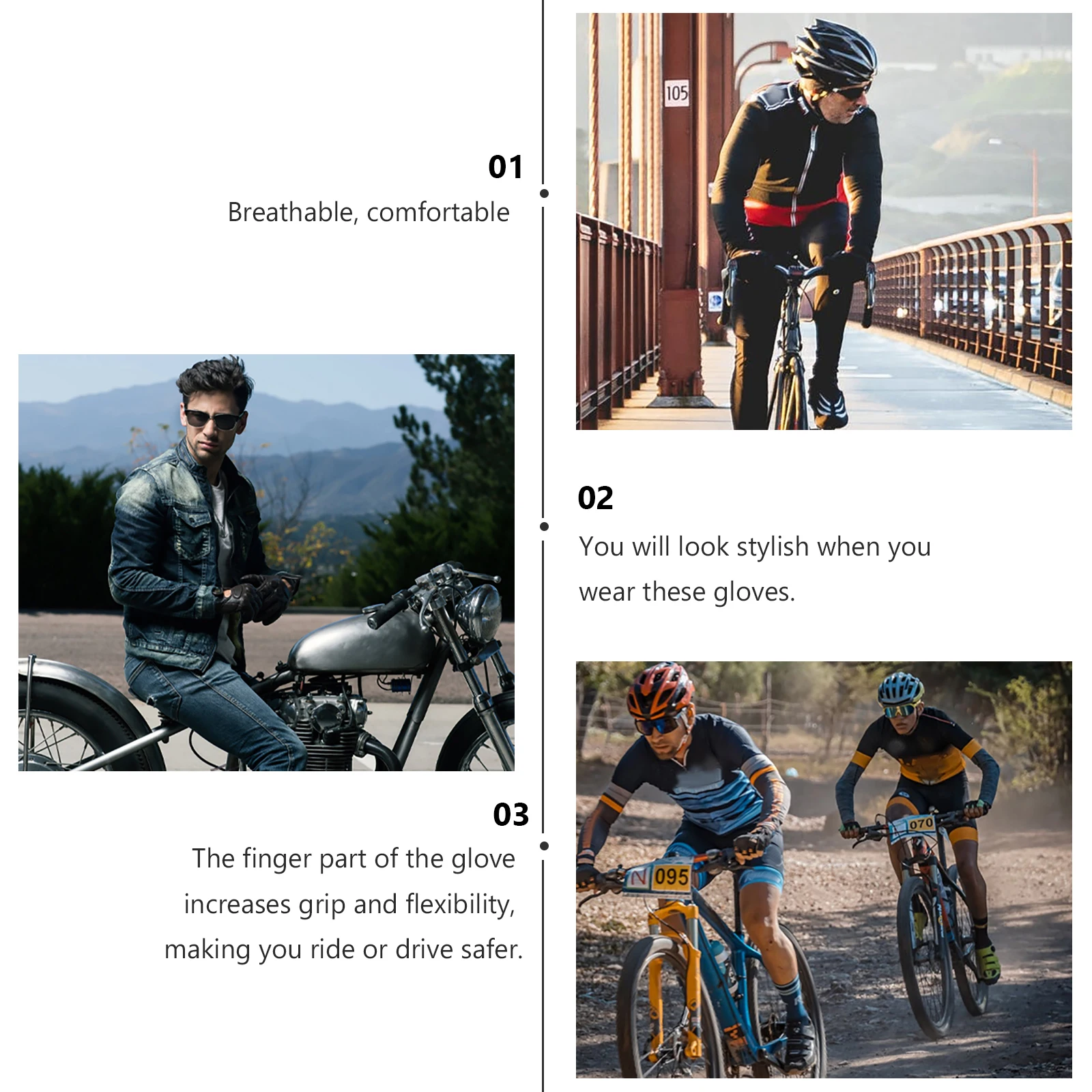 Riding Warm Lining Breathable Comfortable Shockproof Sweat proof Anti skid Wear resistant Elastic Full Finger Gloves for Driving
Riding Warm Lining Breathable Comfortable Shockproof Sweat proof Anti skid Wear resistant Elastic Full Finger Gloves for Driving
