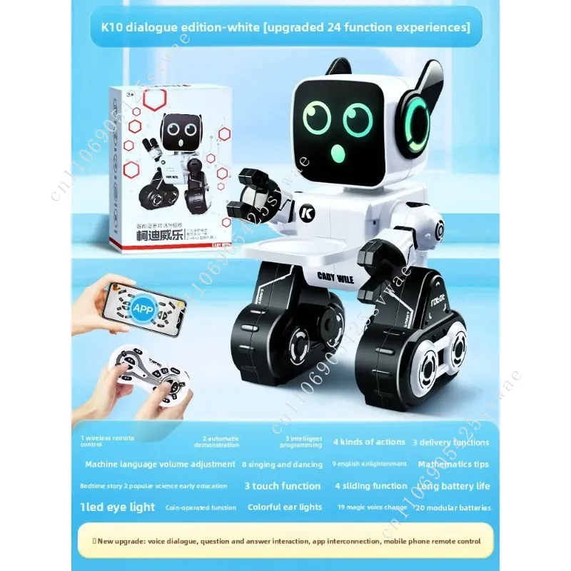 Remote control robot accompanies children's intelligent voice conversation 2025 new advanced black technology toy can talk 
Remote control robot accompanies children's intelligent voice conversation 2025 new advanced black technology toy can talk