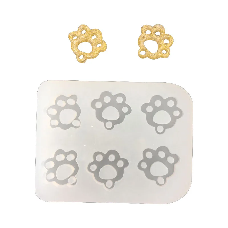 Mirror creative silicone mold cat claw footprint for jewelry pendant Resin Silicone Mould handmade epoxy resin molds
Mirror creative silicone mold cat claw footprint for jewelry pendant Resin Silicone Mould handmade epoxy resin molds