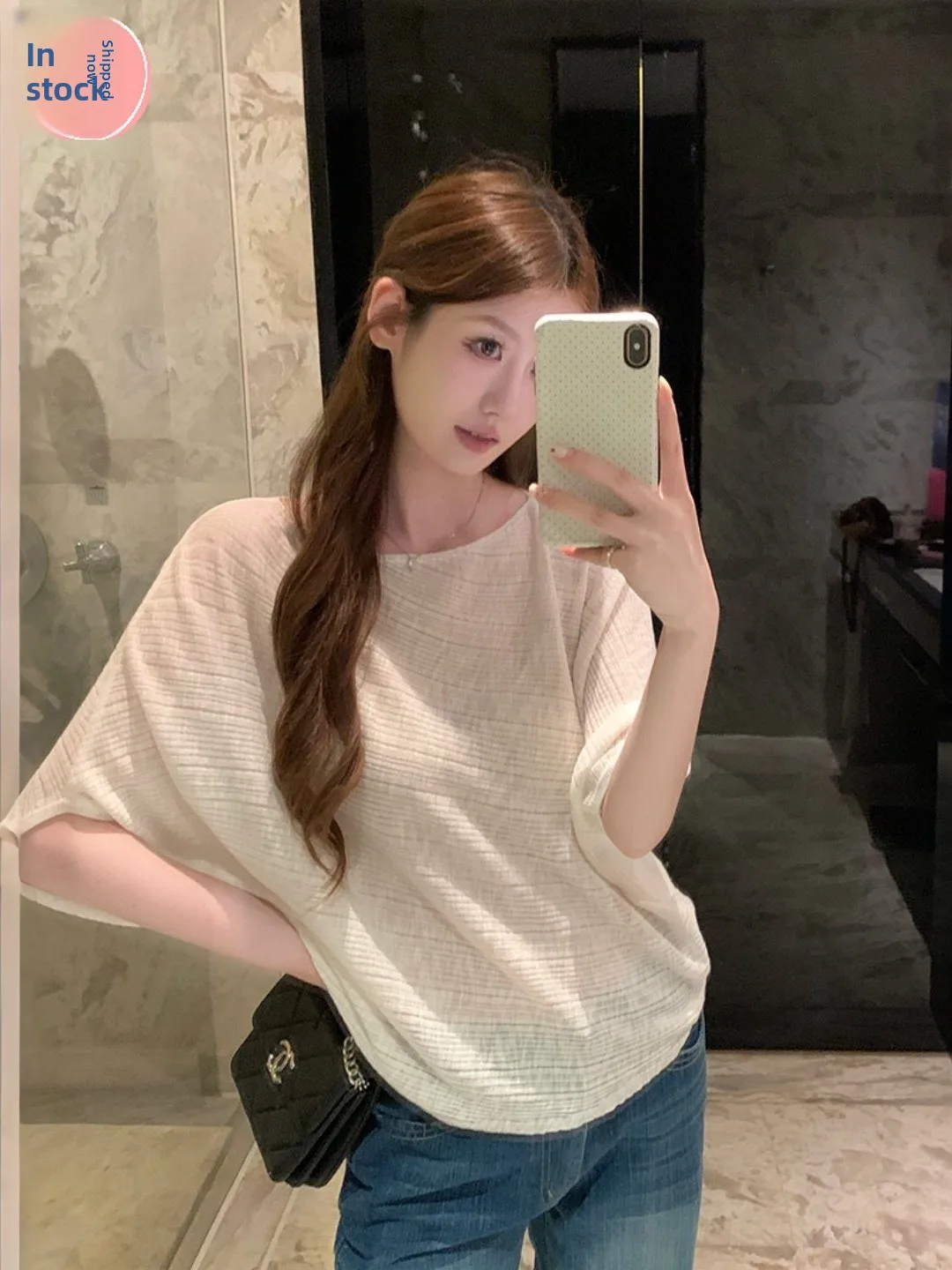 Skin-friendly Light Ice Silk Knitted Loose Summer Top Women's T-shirt Short Sleeve Sun Protection Cover up Comfortable Korean...
Skin-friendly Light Ice Silk Knitted Loose Summer Top Women's T-shirt Short Sleeve Sun Protection Cover up Comfortable Korean...
