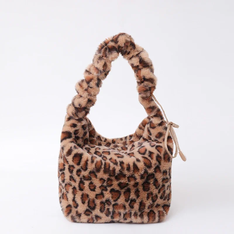 Winter Retro Leopard Print Faux Fur Shoulder Bag Large Capacity Soft Plush Hobo Crossbody Bag Fluffy Warm Shopper Tote Bag 2024
Winter Retro Leopard Print Faux Fur Shoulder Bag Large Capacity Soft Plush Hobo Crossbody Bag Fluffy Warm Shopper Tote Bag 2024