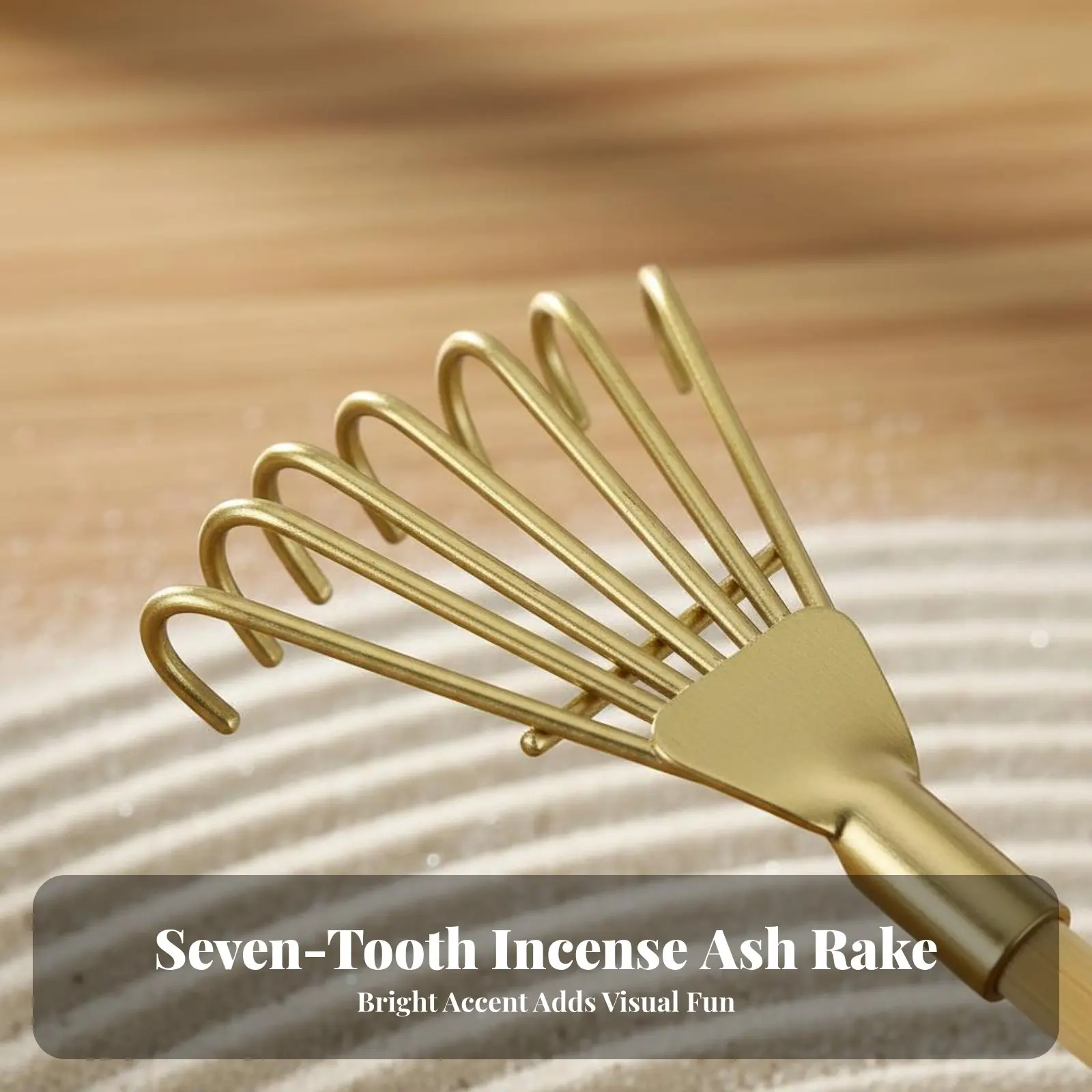 Gilded 7-Tine-Tine Rake Decorative Mini Aromatic Ash Rake Feng Shui Decor Mindful Relaxation for Office Desk
Gilded 7-Tine-Tine Rake Decorative Mini Aromatic Ash Rake Feng Shui Decor Mindful Relaxation for Office Desk