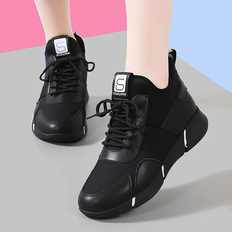 Women Autumn Black Casual Sneakers Female New Comfortable Sport Shoes Breathable Sneakers Ladies Running Shoes Platform Shoes
Women Autumn Black Casual Sneakers Female New Comfortable Sport Shoes Breathable Sneakers Ladies Running Shoes Platform Shoes
